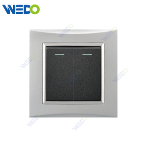 M3 Wenzhou Factory New Design Electrical Light Wall Switch And Socket IEC60669 2 Gang 1 Way 2 Gang 2 Way 