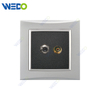M3 Wenzhou Factory New Design Electrical Light Wall Switch And Socket IEC60669 SATELLITE SOCKET+TV