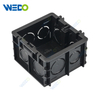 High Quality Grey Plastic Wall Switch Box 86style 1gang 35mm 50mm PVC Electrical Junction Wall Switch Box