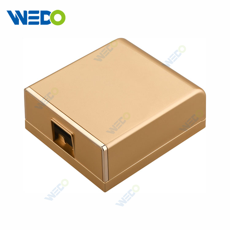 China Factory Wove Gold Color Waterproof Box with Chromed Gold Ring JZ Style ABS New Material