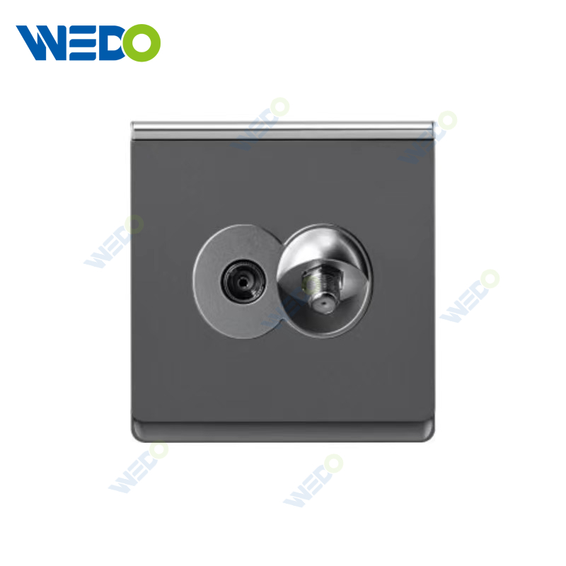 British Standard High Quality Satellite/ Double Satellite/Satellite +TV/ Satellite +TEL Wall Switch Electrical Socket