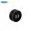 Track Socket in Plug & Socket Aluminum Wall Track Socket Embedded Orbital EU Movable Modular Power Rail Plug System Desktop Electrical Outlet Panel with USB Square socket
