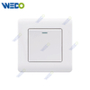 C20 86mm*86mm Home Switch White/silver/gold 1gang 1way 1gang 2 Way 1 Gang 4 Way Light Electric Wall Switch PC Cover with IEC Certificate