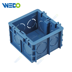 High Quality Blue Plastic Wall Switch Box 86style 1gang 35mm 50mm PVC Electrical Junction Wall Switch Box