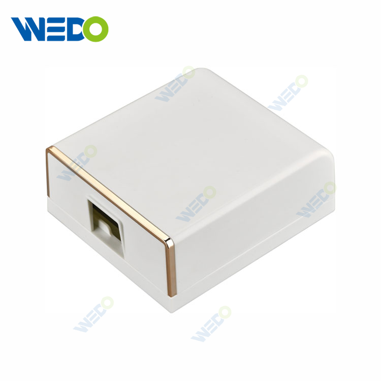 China Factory Wove Gold Color Waterproof Box with Chromed Gold Ring JZ Style ABS New Material