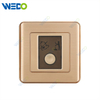 C32 PC Doorbell Switch with Do Not Disturb Socket Gold Electrical Switch Sockets Customized Factory Wall Switch