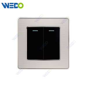 C35 Manufacturer Price EU/UK Standard Electrical Wall Sockets And Switches Plates 2Gang Power Wall Switch And Socket 