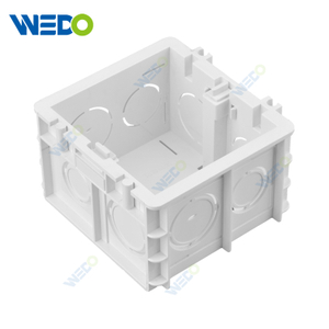 High Quality White Plastic Wall Switch Box 86style 1gang 35mm 50mm PVC Electrical Junction Wall Switch Box