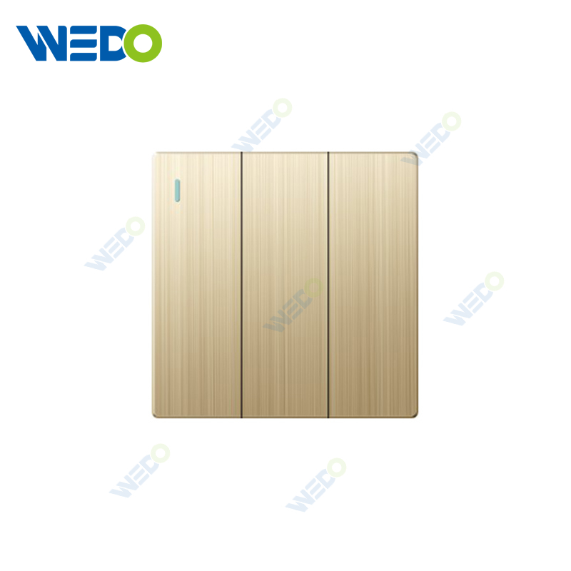 ULTRA THIN A3 Series1Gang 1way 16A 220V Switch and Socket Different Color Different Style Fashion Design Wall Switch 