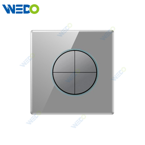 S6 Series 4G 16A 250V Light Electric Wall Switch Socket Tempered Glass Material Modern Sockets