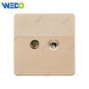 D1 Light Switch Simple Electric, SATELLITE+TV SOCKET Wall Switch PC Material Cover with IEC Report SASO