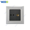 M3 Wenzhou Factory New Design Electrical Light Wall Switch And Socket IEC60669 2PIN SOCKET+TV