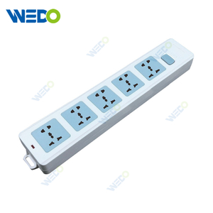 5-Gang UK 13A Switched Electrical Power Extension Socket With Extension Outlet 