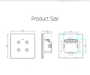 Zigbee 3 Gang Uniersal Single Live And Neutral Wire of Switch No Need To Connect Capacitors Smart Touch Switch