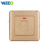 C32 Aluminium High Quality 20A Switch With Neon Switches And Sockets Electrical With Neon Luxury Gold Wall Switch