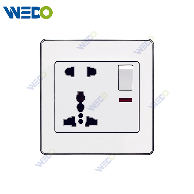 C73 5PIN MF SWITCHED SOCKET Wall Switch Switch Wall Switch Socket Factory Simple Atmosphere Made In China 4 Gang 4 Wire 