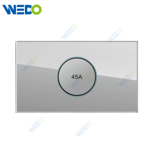 D90 Series 45A Switch With LED Light Ring 146 250V Light Electric Wall Switch Socket Glass Plate+PC Bottom Material Modern Sockets
