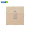 D1 Light Switch Simple Electric, Wall Switch 20A with Neon Wall Switch PC Material Cover with IEC Report SASO