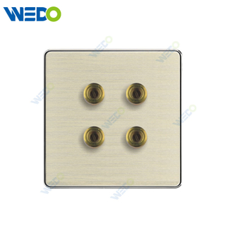C90 Wenzhou Factory New Design Acrylic Home Lighting Electrical Wall Switches PC Material Cover with IEC Report SASO 2way Loudspeaker/4way Loudspeacker