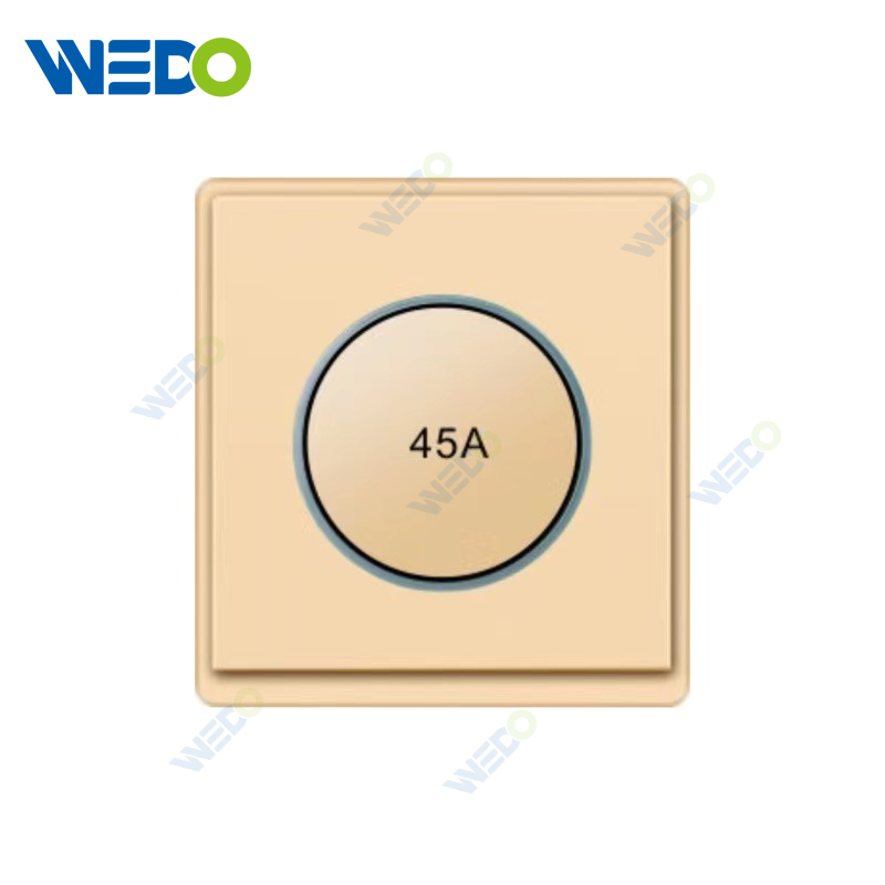 New Design PC 45A Reset Wall Switch Socket 86*86 mm For Home