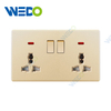 ULTRA THIN 3Gang 1Way Switch And Socket 16A 220V Different Color Different Style Fashion Design Wall Switch 