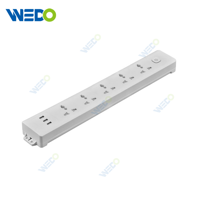 UK Power Universal Multi Electric Extension Switch Socket with USB