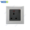M3 Wenzhou Factory New Design Electrical Light Wall Switch And Socket IEC60669 13A SWITCHED SOCKET WITH NEON