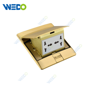 Floor Socket With Grounding 16A + 2 USB Outputs 2.1A IP44 Electrical Equipment Plugs And Sockets 