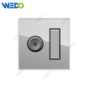 S6 Series Dimmer with 1 Gang Switch 500W/1000W 250V Light Electric Wall Switch Socket Tempered Glass Material Modern Sockets