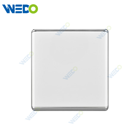 S2-W Home Switches Blank Plate 86*86 16A 250V Light Electric Wall Switch Socket 86*86cm PC Material with Chrome Frame