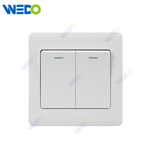 C50 Home Switches 2G 16A 250V Light Electric Wall Switch Socket 86*86cm White/gold/silver/brush Gold//brush Silver