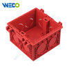 Switch Box PVC Single Socket Junction Box Plastic Electrical Switch Bottom Box