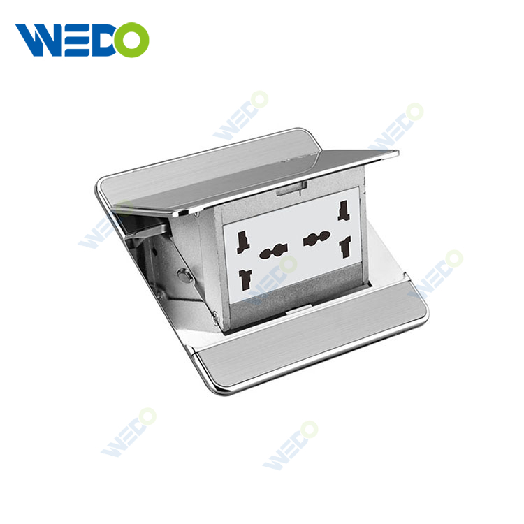 Customized Metal Pop Out Floor Socket Outlet Box with Universal Socket