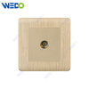C20 86mm*86mm Home Switch White/silver/gold TV SOCKET/ Double TV SOCKET Electric Wall Switch PC Cover with IEC Certificate