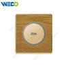 K8 Series Acrylic 20A Switch with LED Light Ring 250V Light Electric Wall Switch Socket Home Switches Twist Pattern