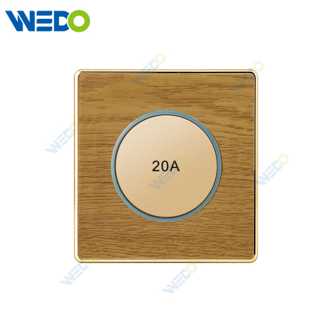 K8 Series Acrylic 20A Switch with LED Light Ring 250V Light Electric Wall Switch Socket Home Switches Twist Pattern