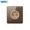 K2-b Series Germany Socket 250V Light Electric Wall Switch Socket PC Material with Chrome Frame Home Switches