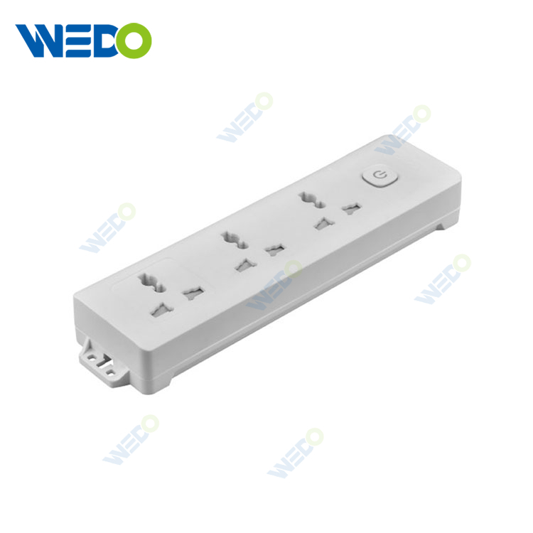 Made In China Pc Metal 3 Outlets Socket Extension Board 